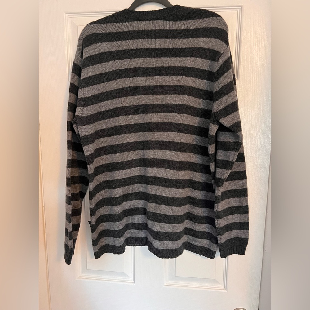 Patagonia Charcoal and Black Striped Crewneck Sweater - Picture 5 of 5